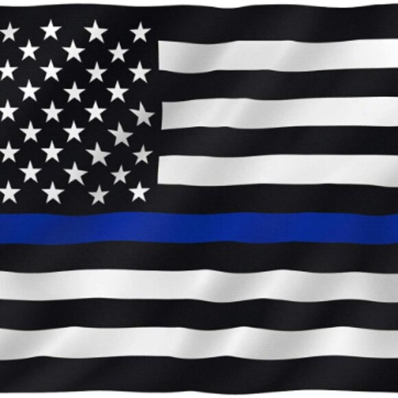 3x5 Foot Thin Blue Line USA Flag - Picture 2 of 6